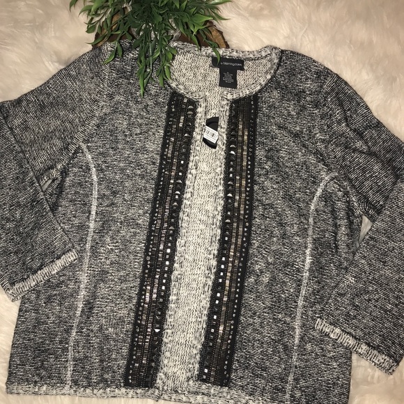 C by Blooimgdale's Beaded Sweater Jacket V5477 - Picture 1 of 4